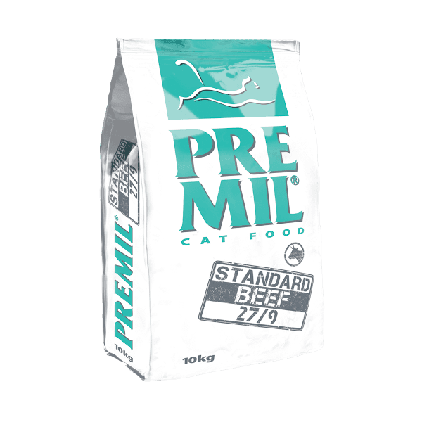 PREMIL Standard Hrana za odrasle mačke, Sa ukusom govedine, 10 kg
