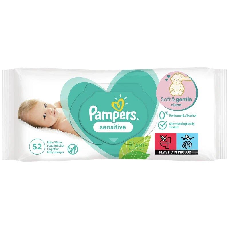 PAMPERS Baby Vlažne maramice Sensitive 52/1