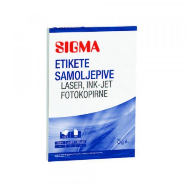 SIGMA Nalepnice Sigma A4/12 105x48