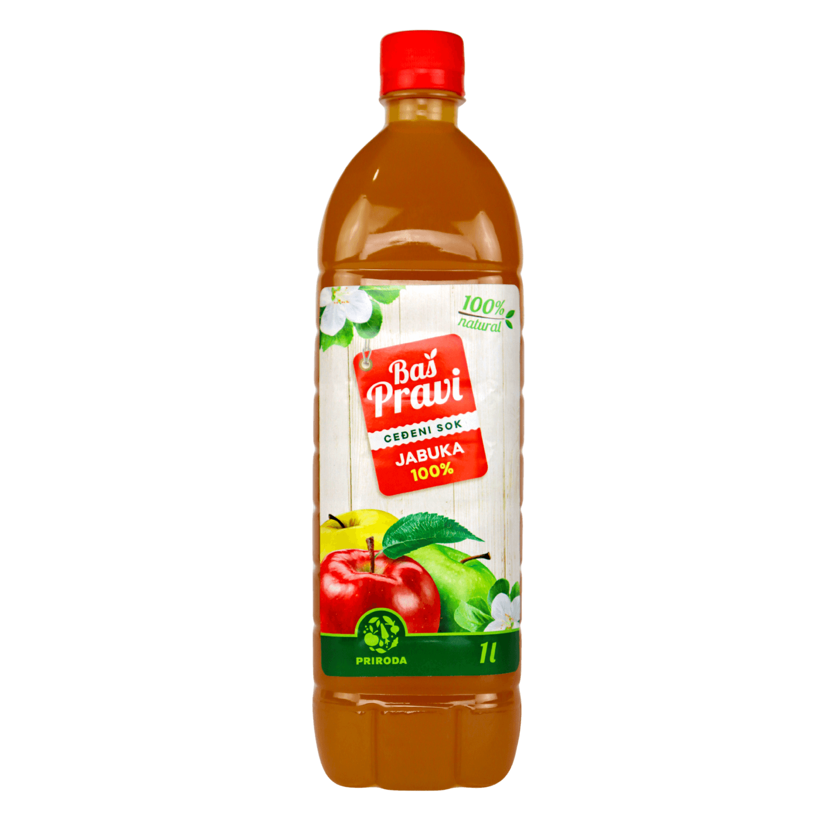 Selected image for BAŠ PRAVI Ceđeni sok jabuka 1l