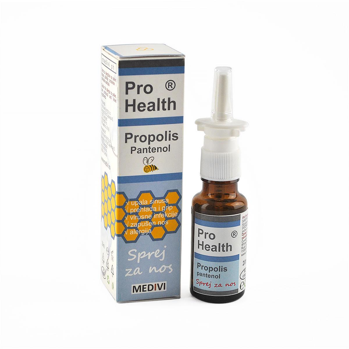 MEDIVI Propolis Pantenol za nos Pro Health 20ml