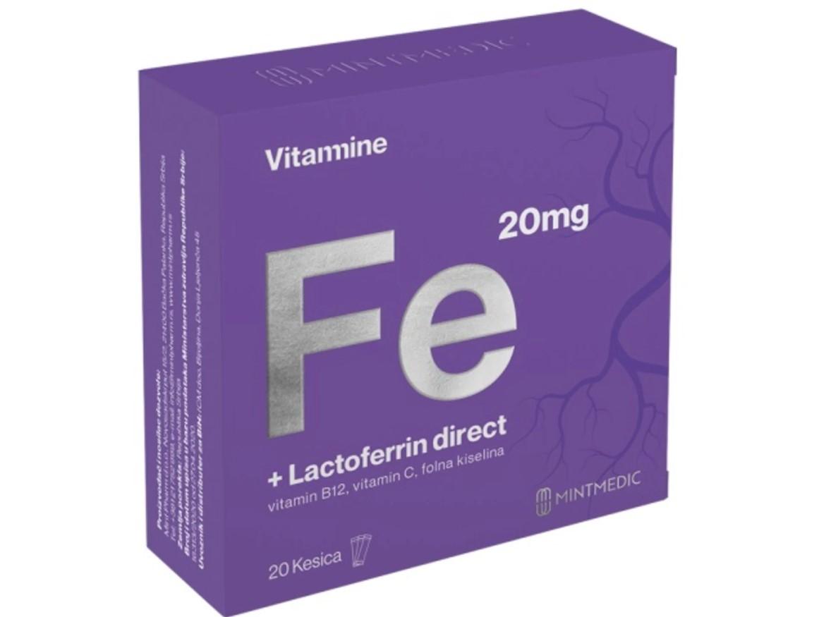 MINTMEDIC Vitamin Fe + Lactoferin Direct 20/1