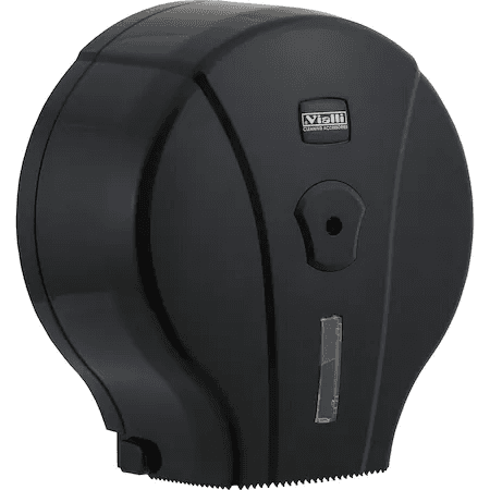 VIALLI Dispenzer za toalet rolnu Mini Jumbo VIALLI MJ1 crni