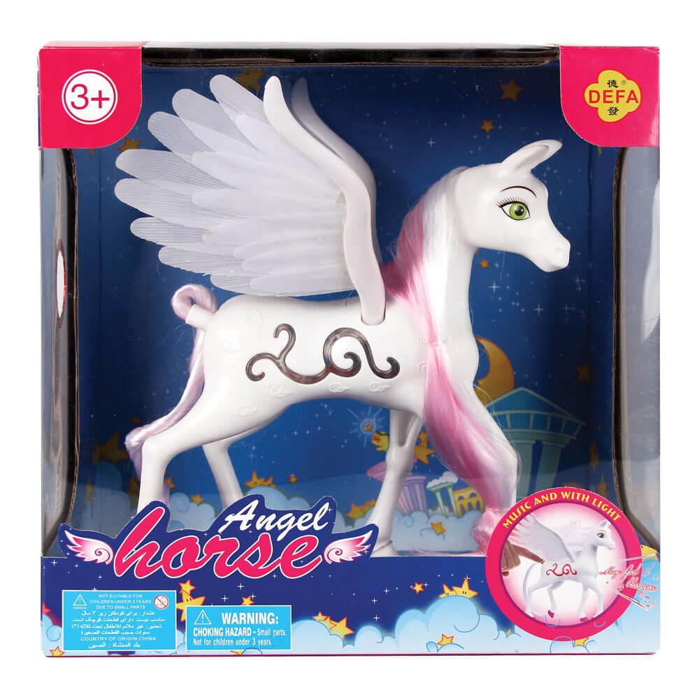 DEFA LUCY Konj sa svetlećim krilima beli