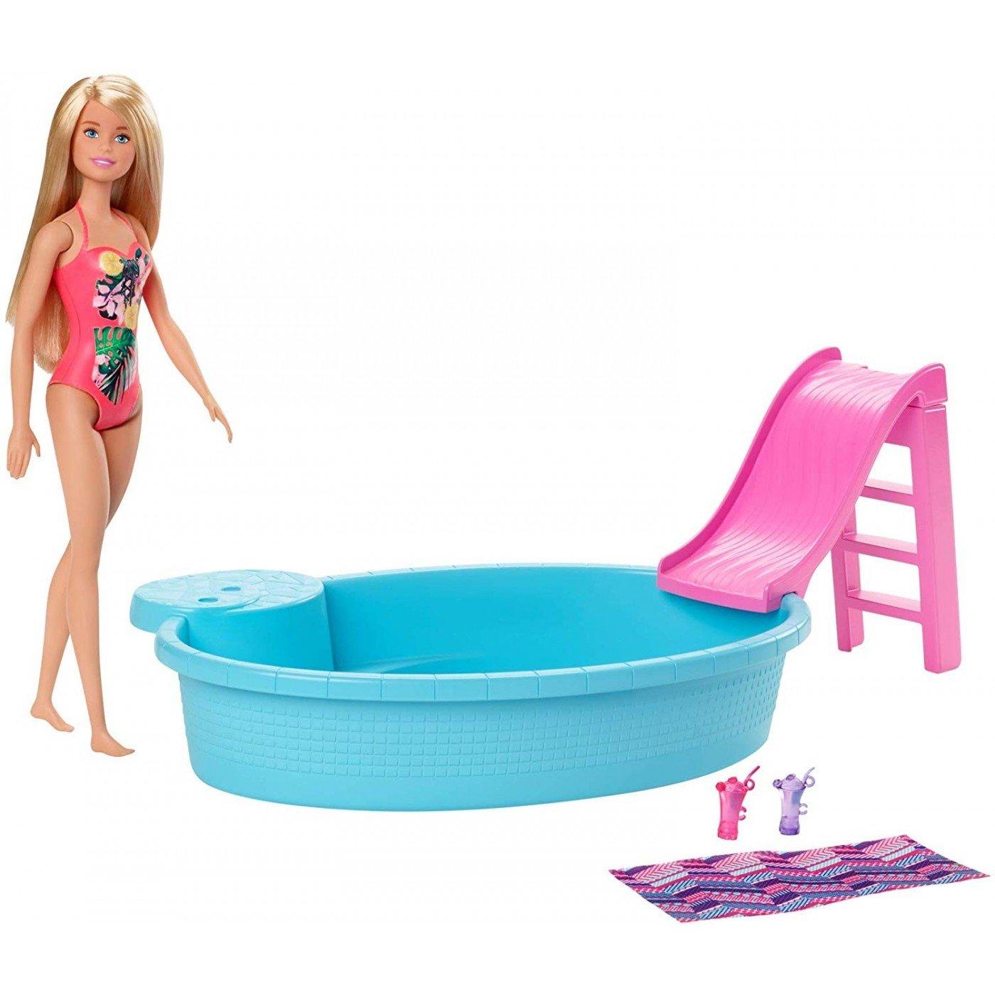 Selected image for MATTEL Set Barbie lutka sa bazenom
