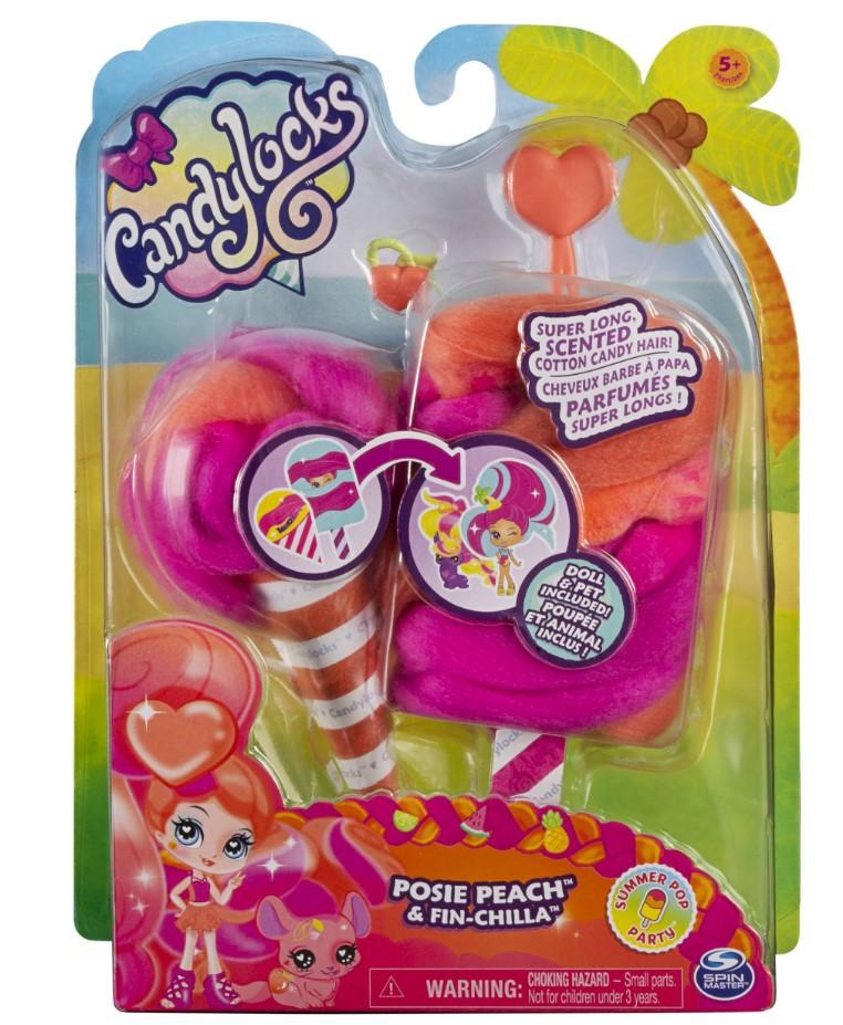 Selected image for SPIN MASTER Candylocks Lutkica sa ljubimcem Posie Peach & Fin-Chilla šarena