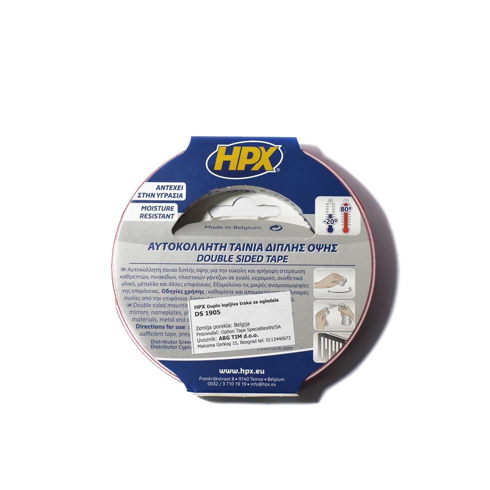 HPX Duplo lepljiva traka za ogledala 19mm/5m