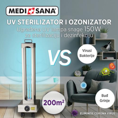 Selected image for MEDISANA UV + Ozone germicidni sterilizator i ozonizator proffesional 150W + zaštitne naočare