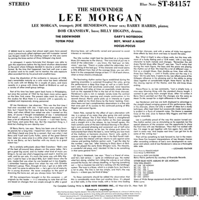 Selected image for LEE MORGAN - The Sidewinder