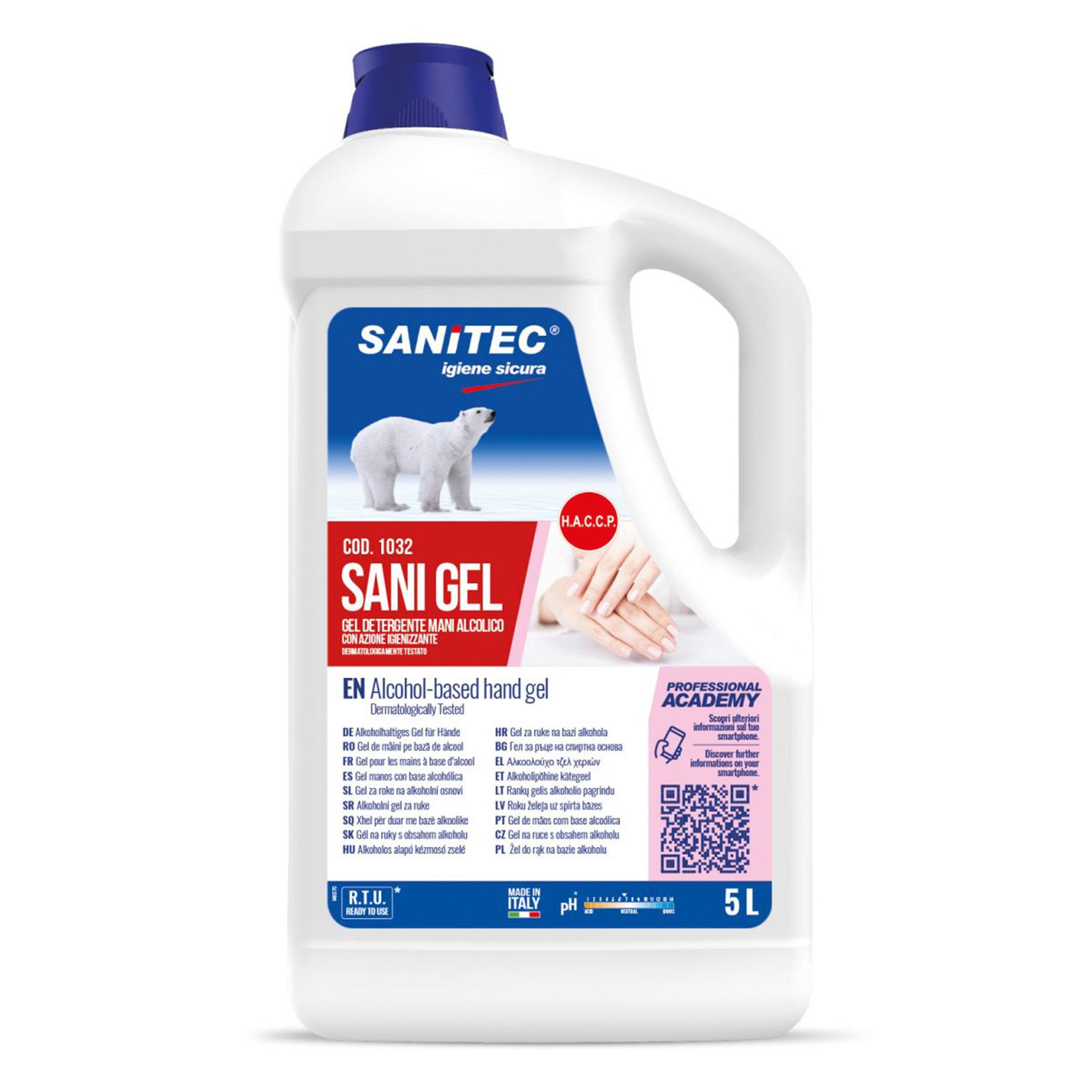 Selected image for SANITEC Gel za dezinfekciju ruku Sani Gel 5l