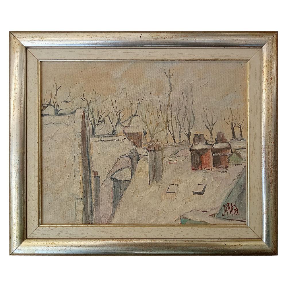Selected image for Krovovi zimi, Ulje na platnu, 31x26 cm