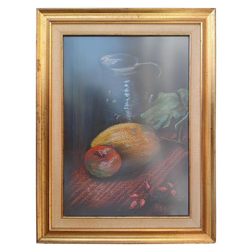 Selected image for Mrtva priroda sa jabukom, Ulje na platnu, 47x63 cm