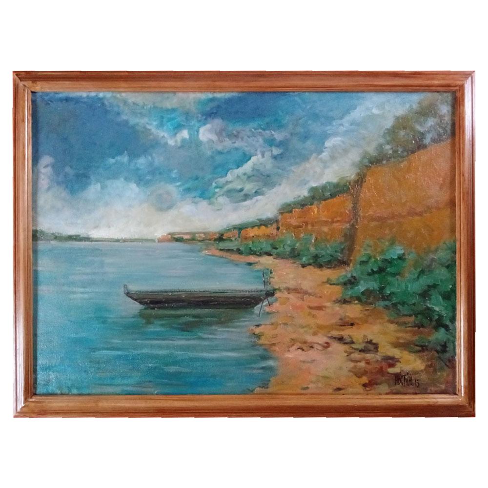 Selected image for Obala Dunava, Ulje na lesonitu, 75x55 cm