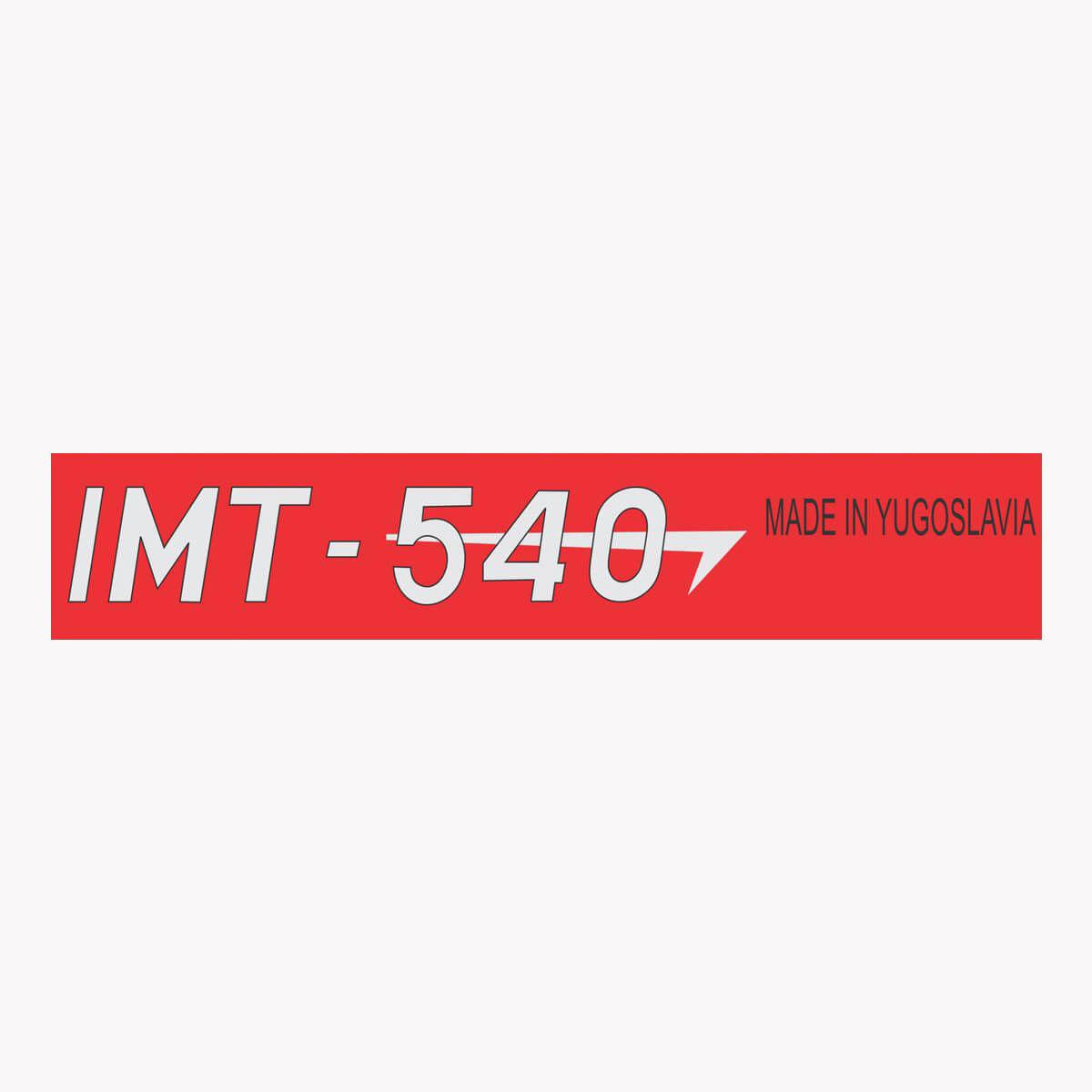 CAR 888 ACCESSORIES Nalepnica "Imt 540" velika crvena