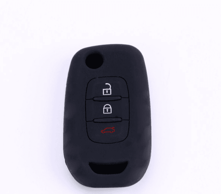 CAR 888 ACCESSORIES Silikonska navlaka za ključeve Renault crna
