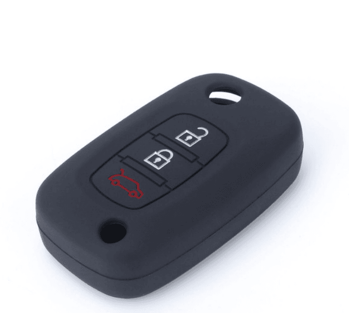 CAR 888 ACCESSORIES Silikonska navlaka za ključeve Renault crna