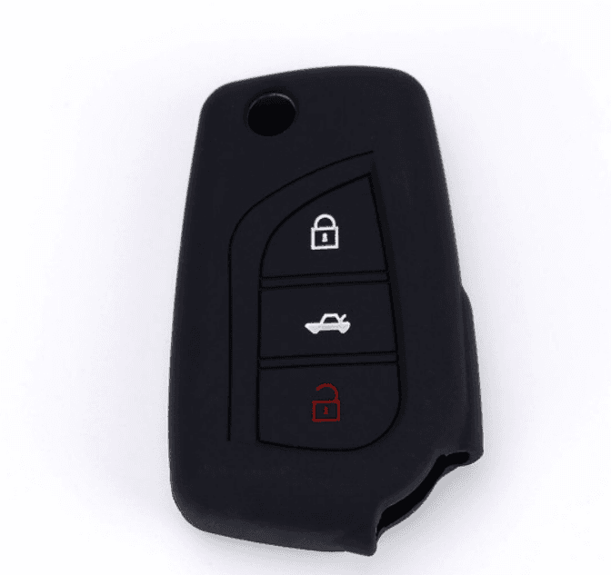 CAR 888 ACCESSORIES Silikonska navlaka za ključeve Toyota crna