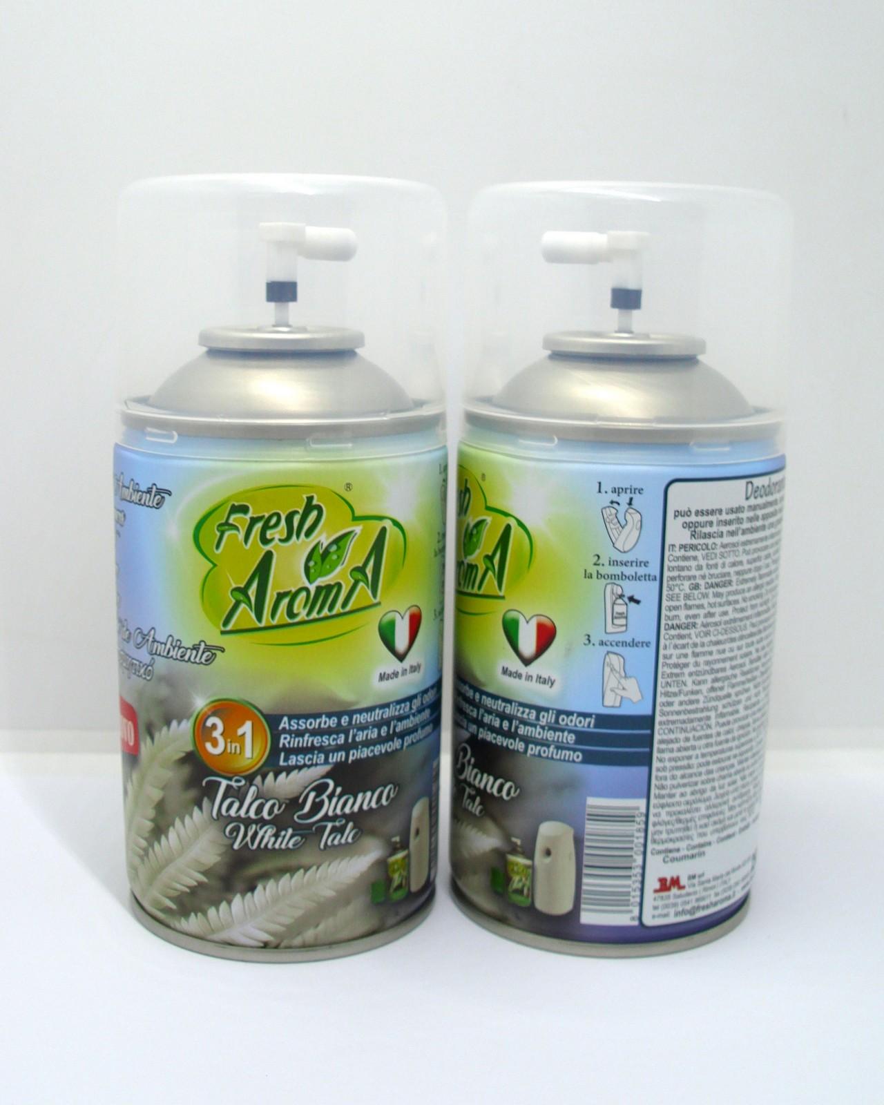 FRESH deomatic spray 250ml-TALCO BIANCO