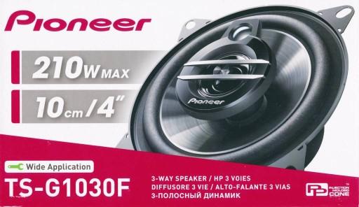 Selected image for PIONEER Auto zvučnici TS-G1030F 10cm