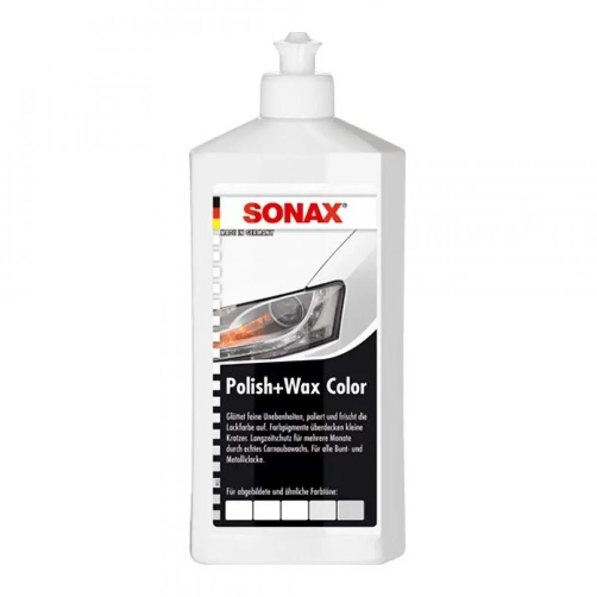 SONAX POLISH WAX Pasta u boji sa voskom za ručno i mašinsko poliranje, Bela, 250ml