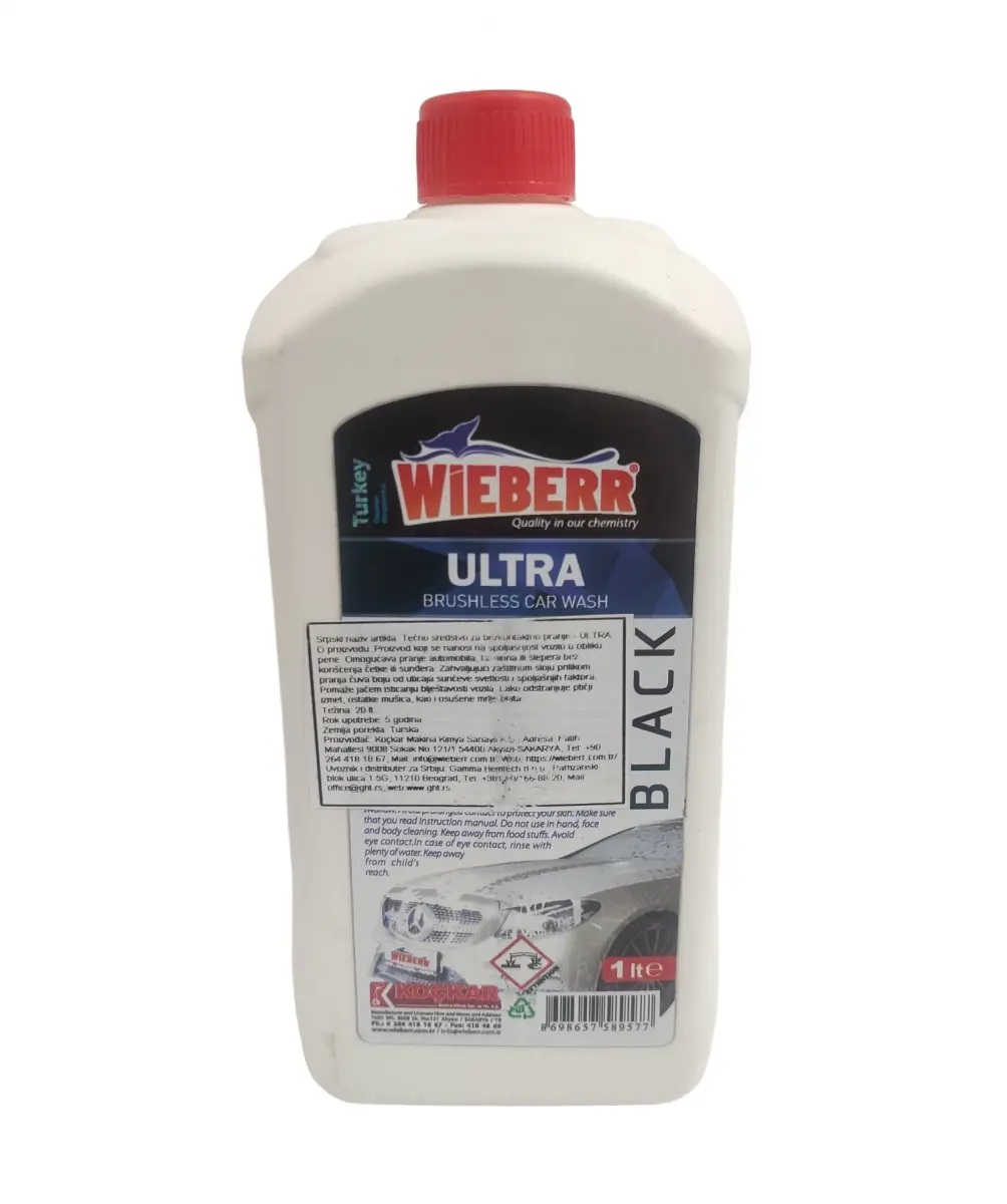 Selected image for WIEBERR Ultra Black Aktivna pena sa voskom za pranje vozila, 1l