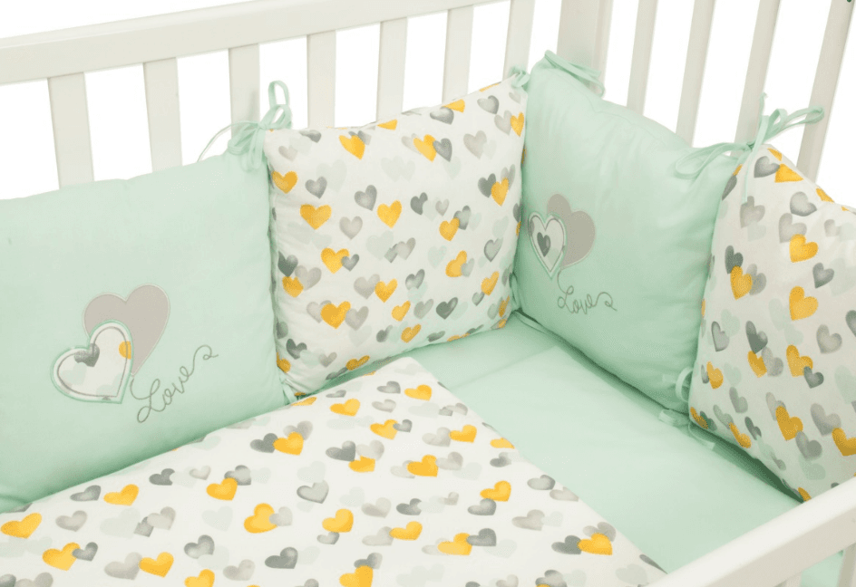 Selected image for FIM BABY Posteljina za bebe sa jastucima zelena