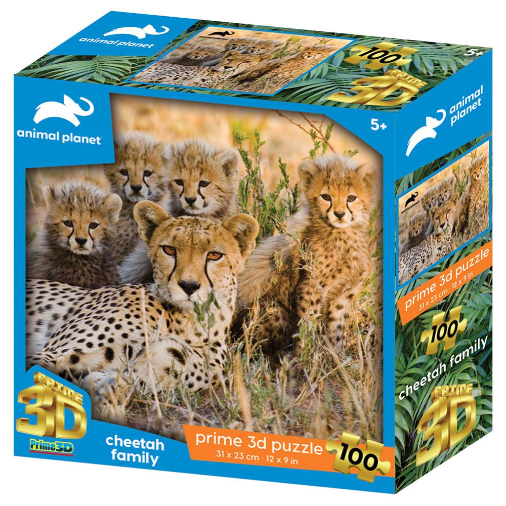 Selected image for ANIMAL PLANET Puzzle 3D Gepardi 100 delova