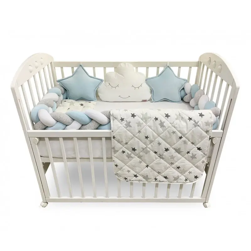 BABY TEXTIL Komplet posteljina za krevetac Bambino 120x60cm plavi