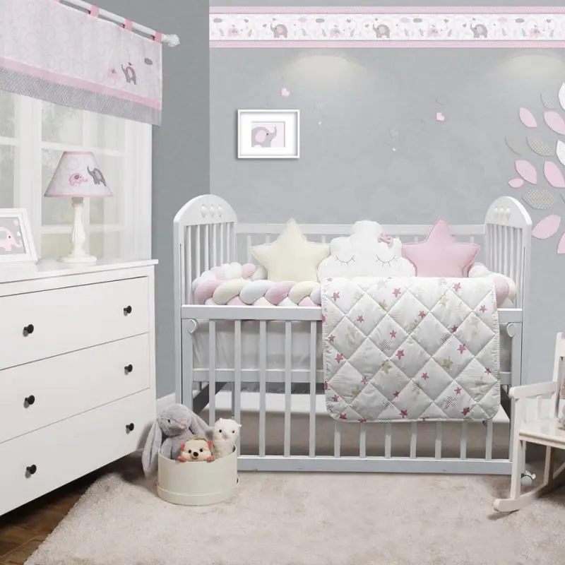 Selected image for BABY TEXTIL Komplet posteljina za krevetac Bambino 120x60cm roze