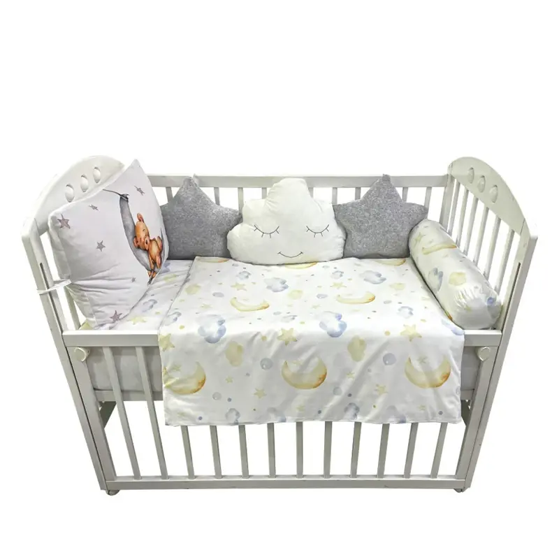 Selected image for BABY TEXTIL Posteljina za krevetac Sanjalica siva