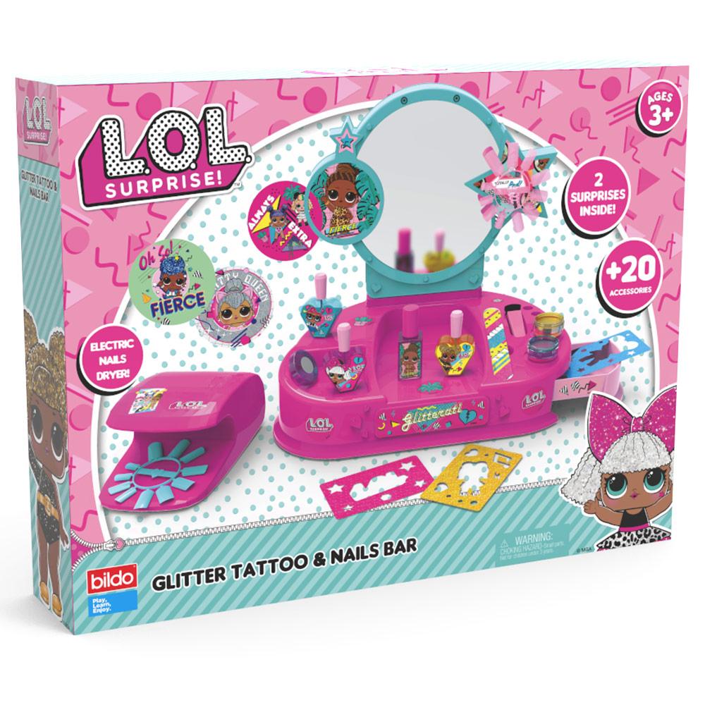 Selected image for BILDO LOL Suprise! Kreativni set Glitter Tatoos & Nails Bar