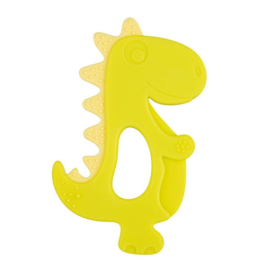 CANPOL BABIES Silikonska glodalica za bebe Dinosaurus 51/006 žuta