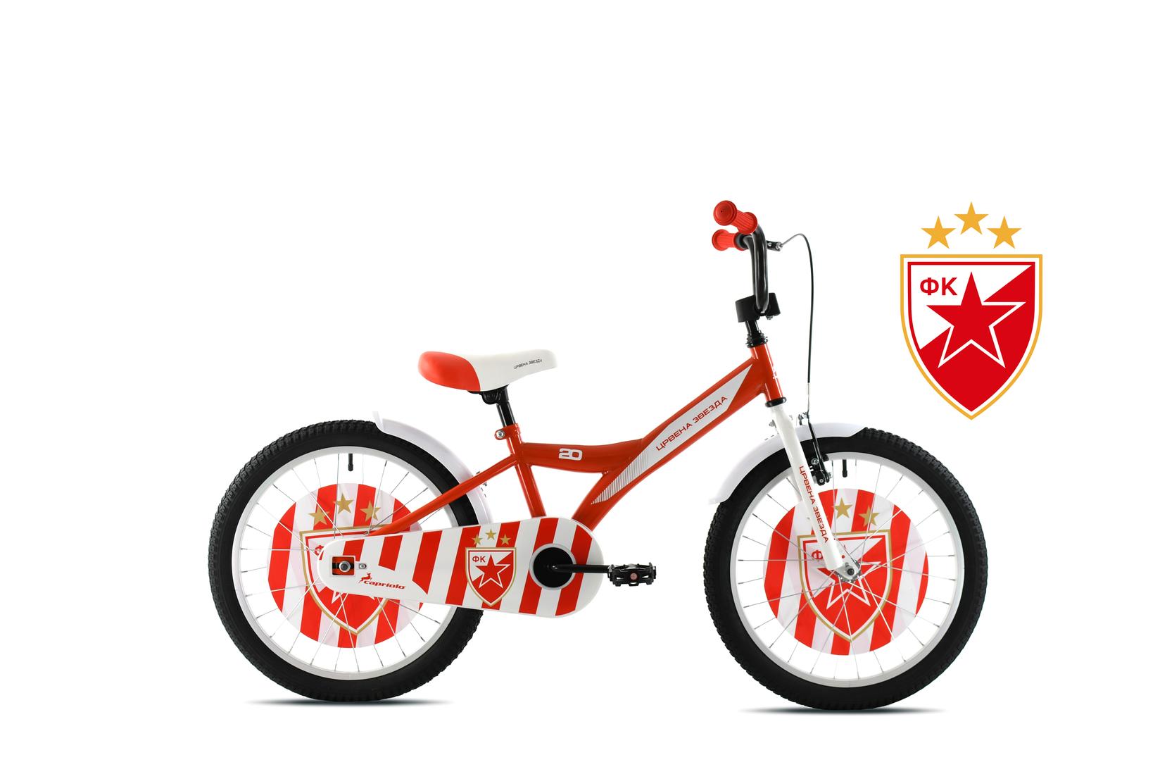 Capriolo BMX FK Crvena Zvezda Dečiji bicikl, 20", Crveno-beli