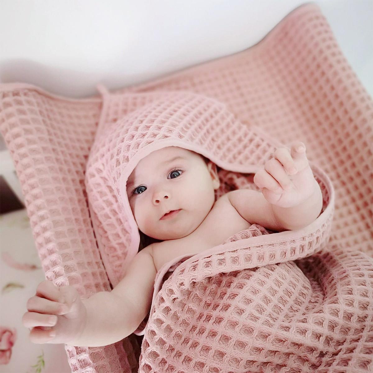 Selected image for CEBA BABY Peškir sa kapuljačom za bebe roze