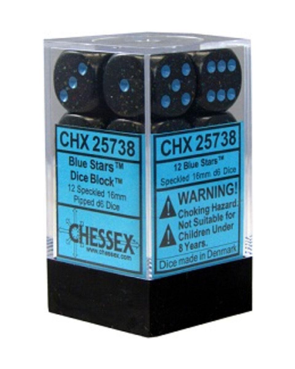 CHESSEX Kockice Speckled - Blue Stars Dice Block 16mm 12/1