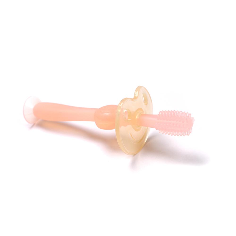 HAAKAA Silikonska četkica za zube za bebe 360° roze