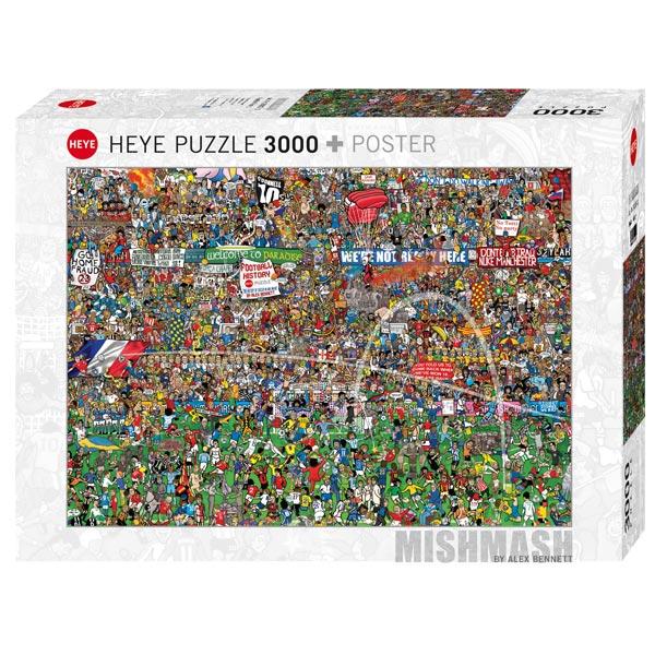 HEYE Puzzle Alex Bennett Football History 3000 delova 29205-12