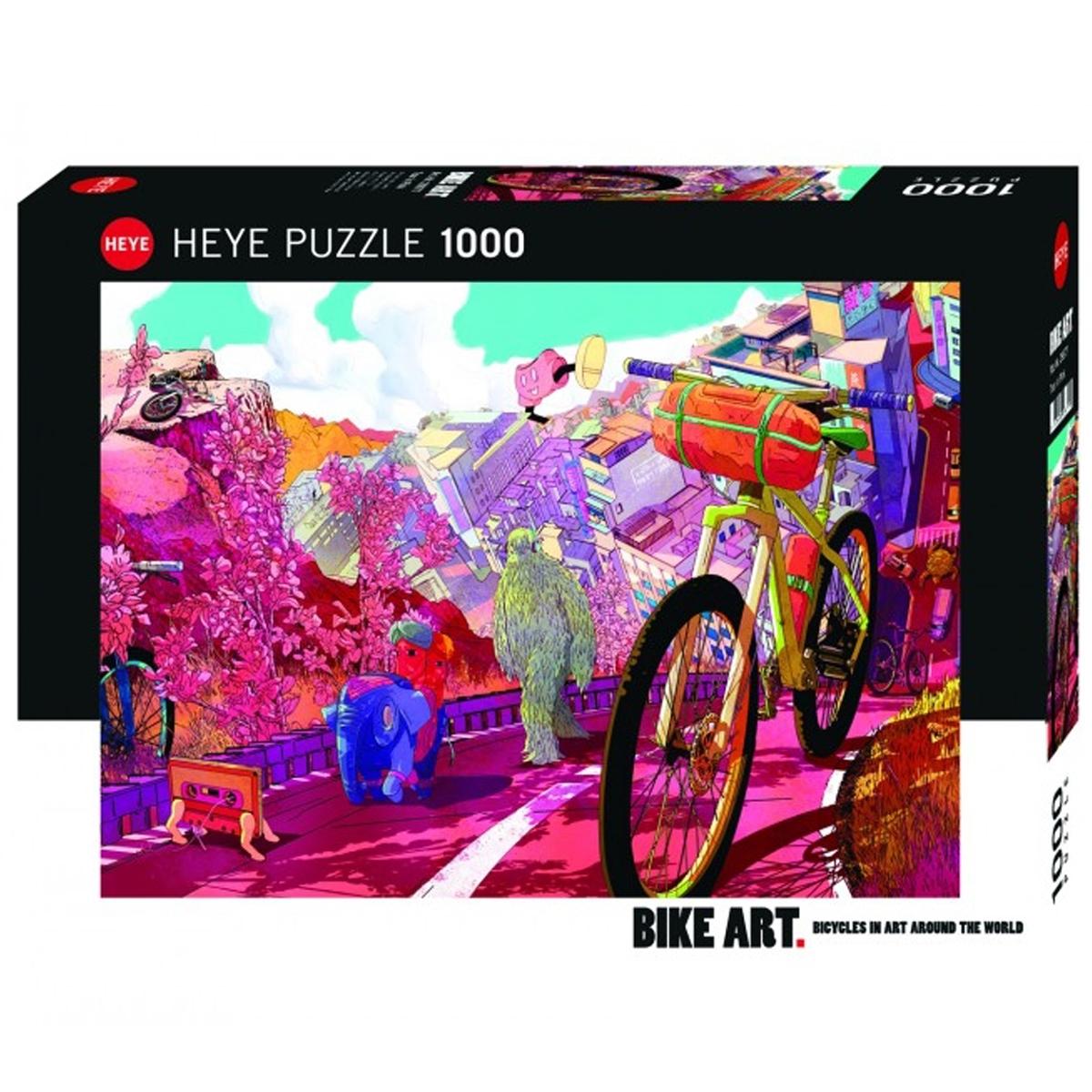 HEYE Puzzle Bike Art The Ride Journal Tour in Pink 1000 delova 29677