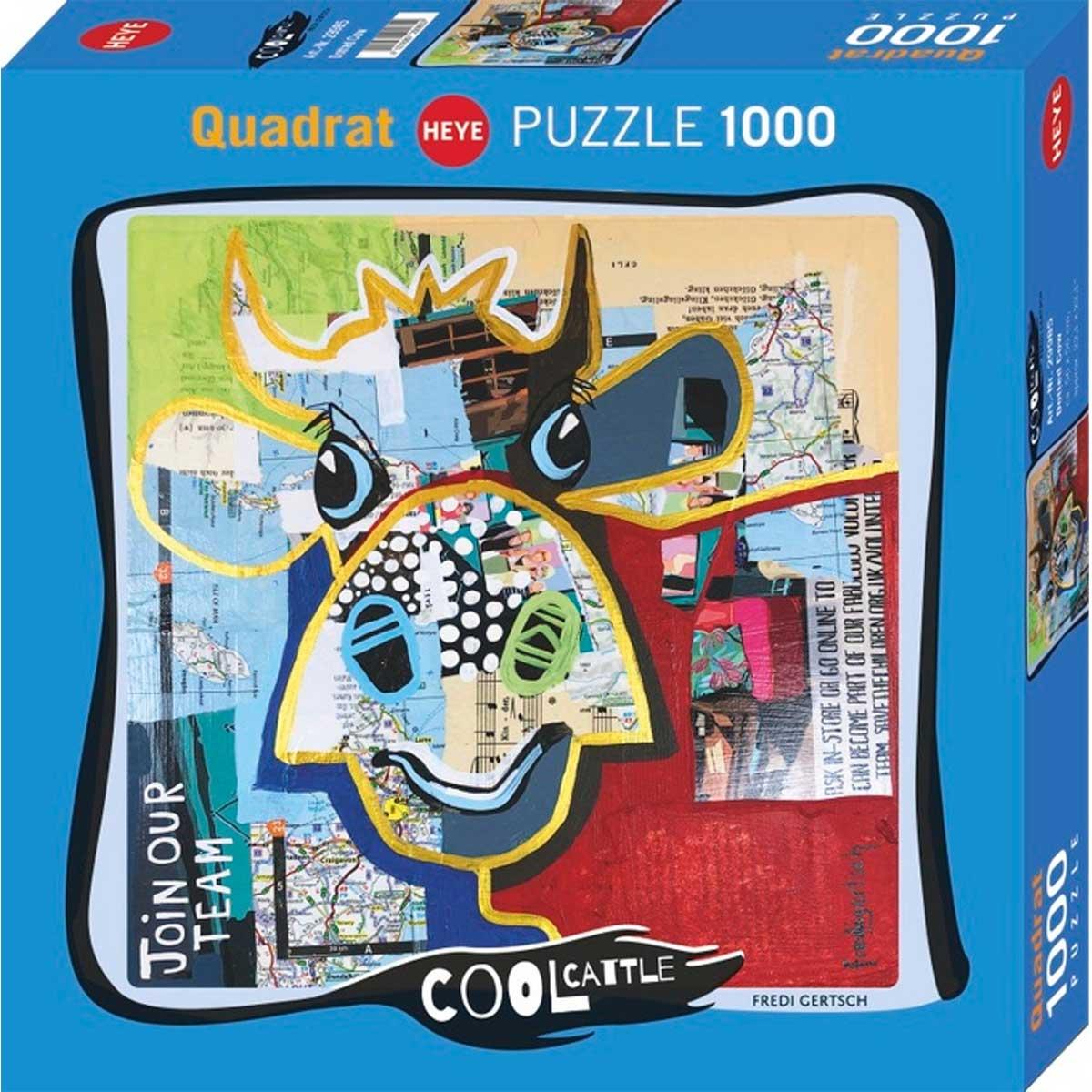 HEYE Puzzle Cool Cattle Dotted Cow 1000 delova 29985