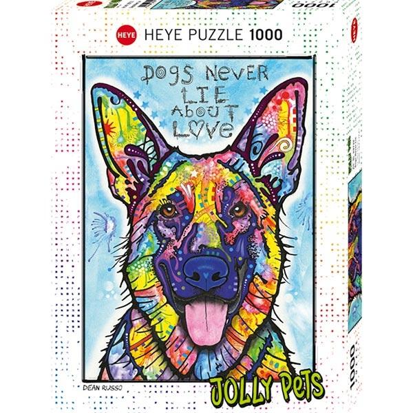 HEYE Puzzle Jolly Pets Dogs Never Lie 1000 delova 29732
