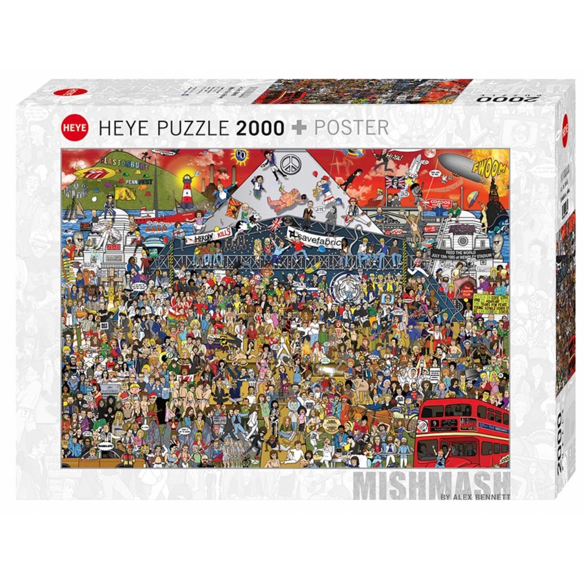 HEYE Puzzle Mishmash Alex Bennett British Music 2000 delova 29848