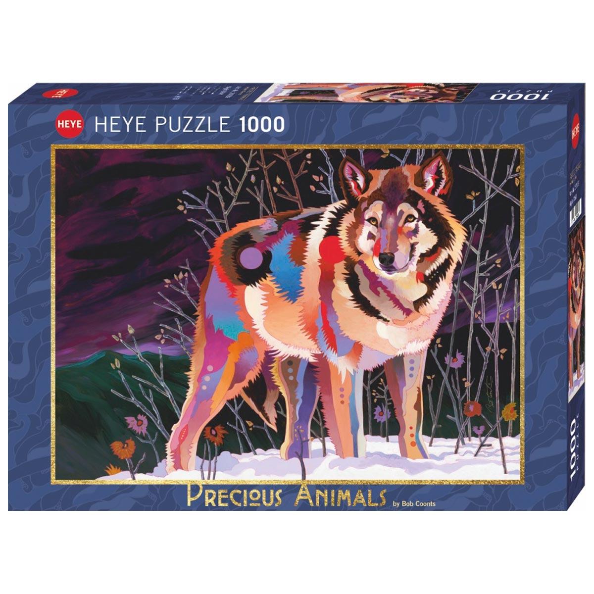HEYE Puzzle Precious Animals Night Wolf 1000 delova 29939