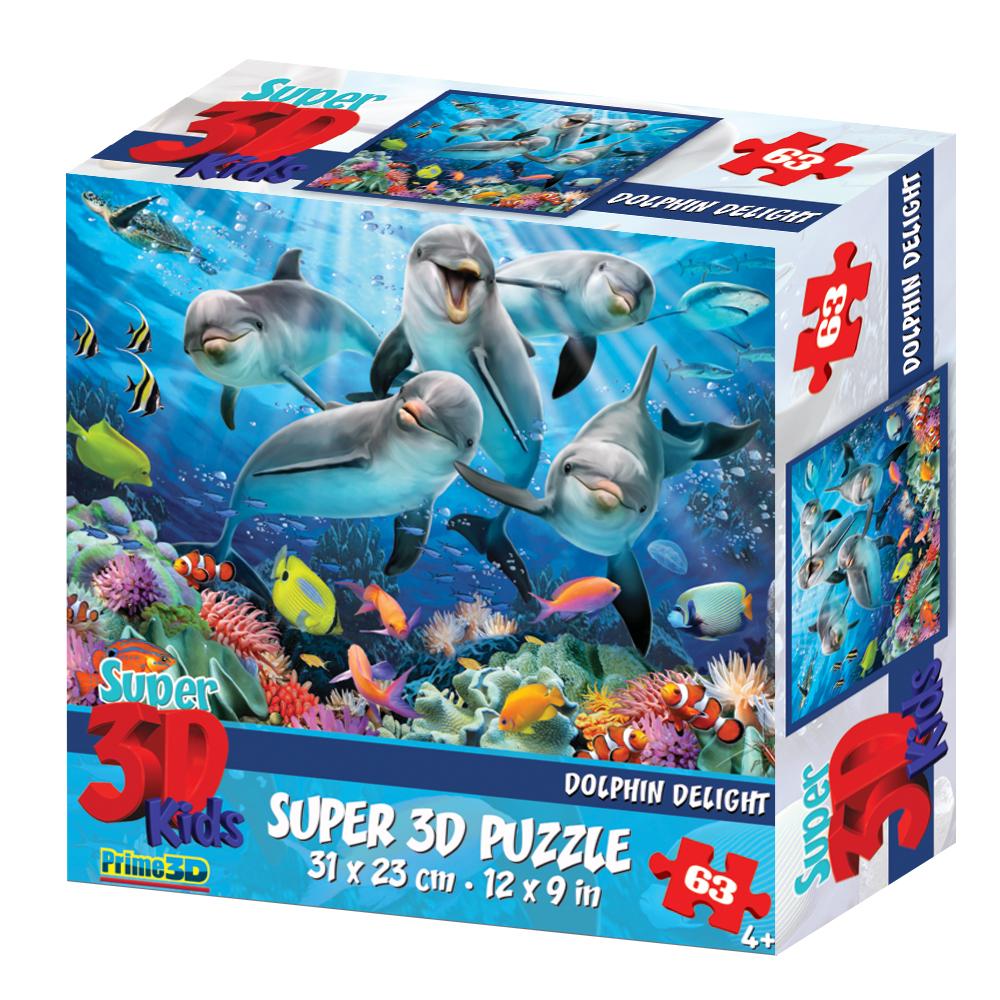 HOWARD ROBINSON Super 3D puzzle Delfini 63 delova