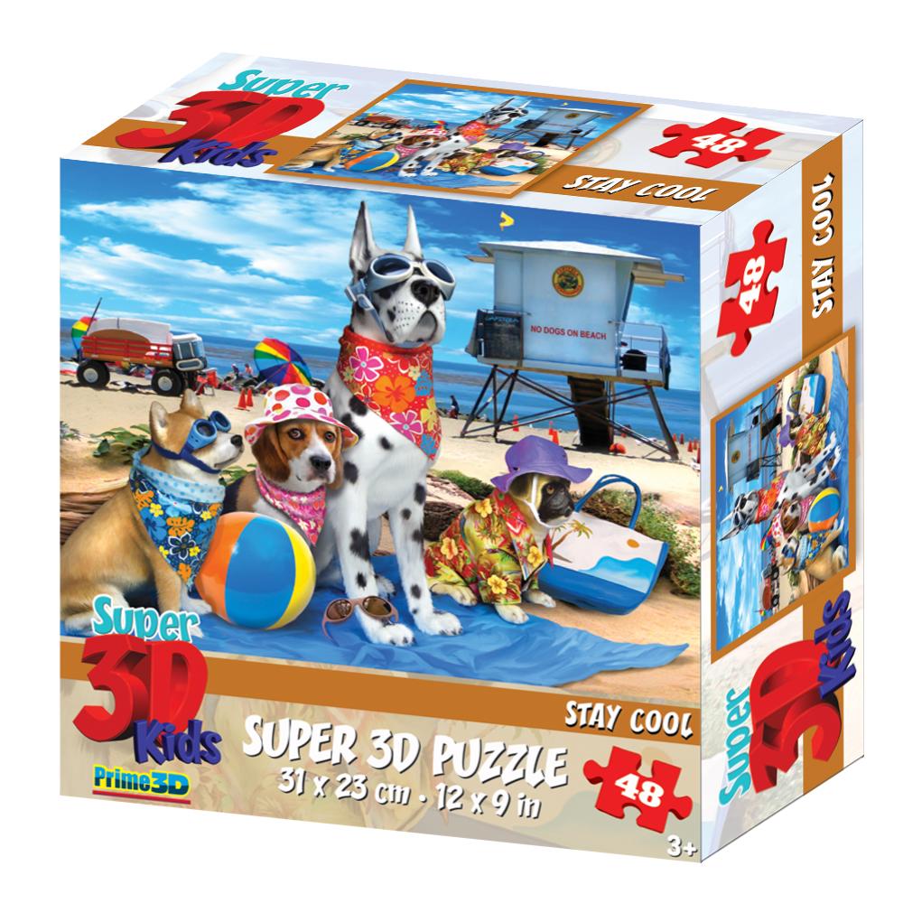 Selected image for HOWARD ROBINSON Super 3D puzzle Stay Cool 48 delova