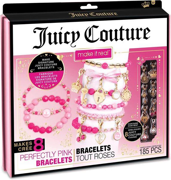 MAKE IT REAL Juicy Couture Kreativni set za pravljenje nakita i privezaka za devojčice Perfectly Pink Bracelets