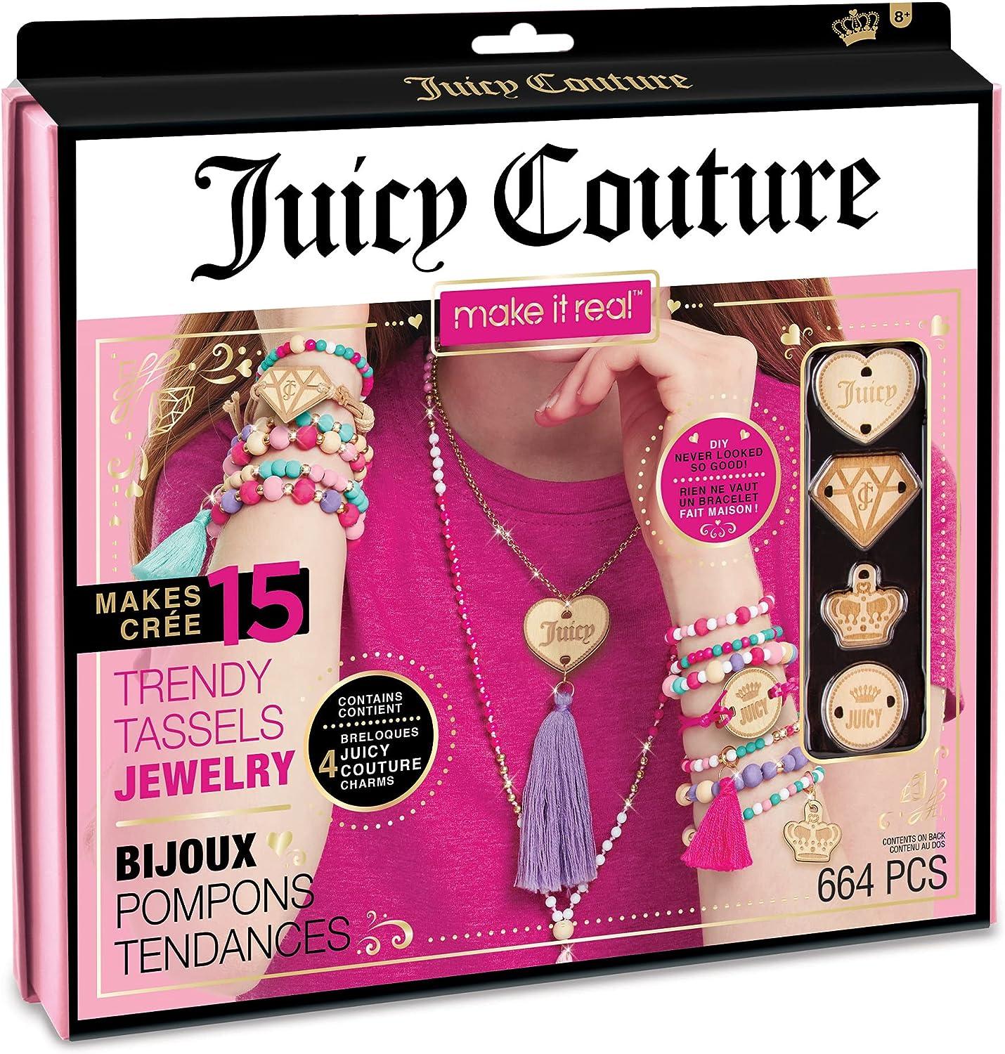 MAKE IT REAL Juicy Couture Kreativni set za pravljenje nakita za devojčice Trendy Tassels Jewelry