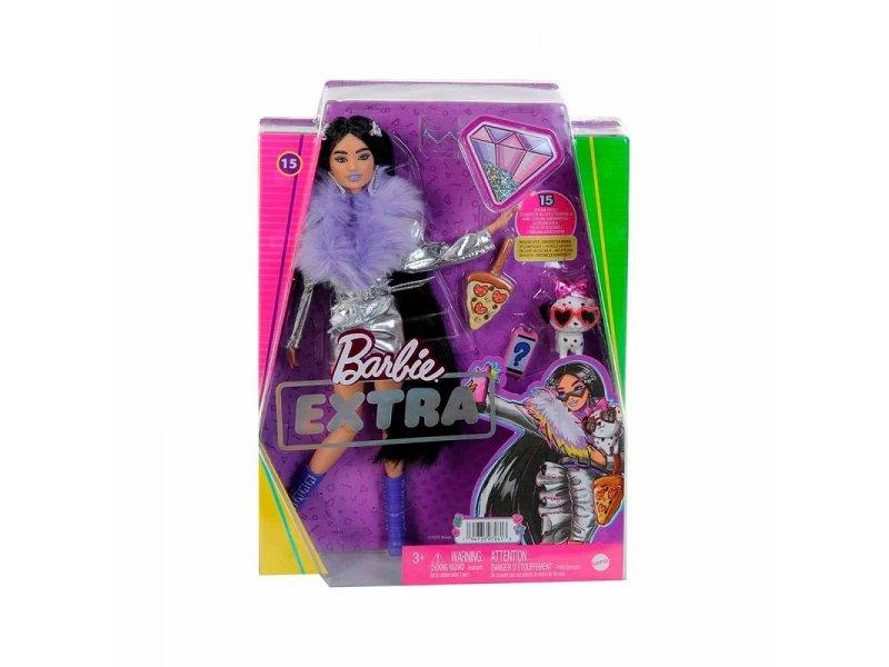 MATTEL Barbie Lutka Extra Lavender outfit HHN07