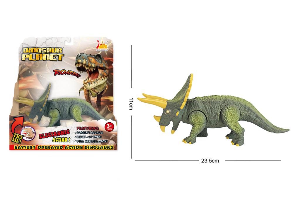 MERX Dečija igračka Dinosaurus sa zvukom zelena