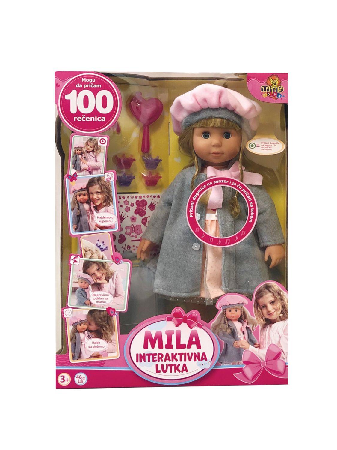 MILLA TOYS Interaktivna lutka Mila sa 100 rečenica