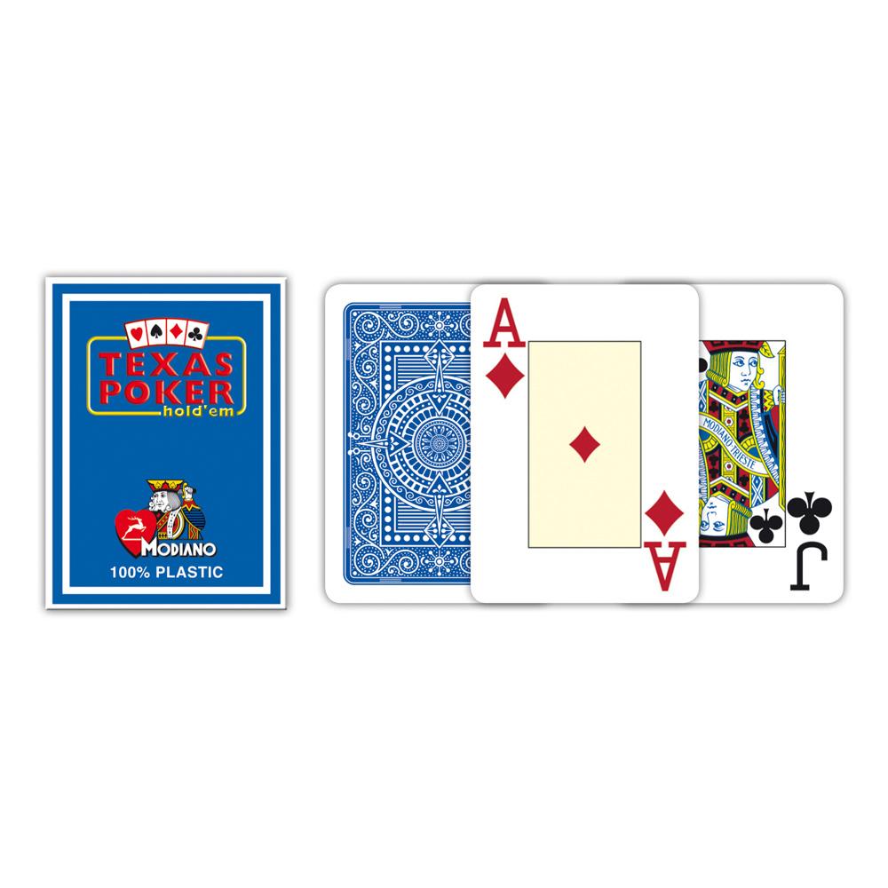 Selected image for MODIANO Karte Texas Poker 2 Jumbo Blue
